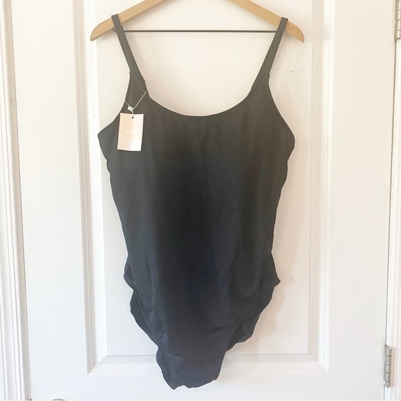ANDIE Almafi Black One Piece Swim Suit NWT Resort Travel - Picture 4 of 10